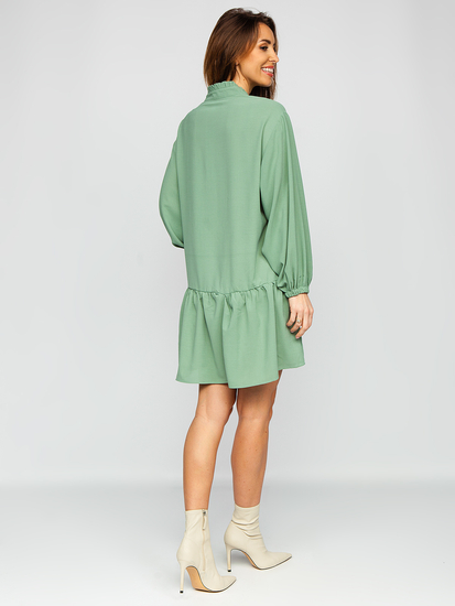 Menta színű női ruha Bolf XY202118