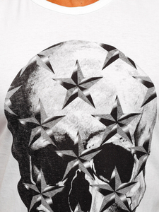 Mintás tank-top fehér színben Bolf 14817