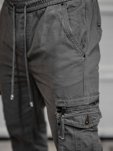 Férfi katonai jogger nadrág grafit színben Bolf MP0181MV