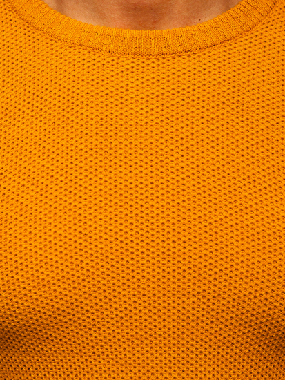 Férfi pulóver camel színben Bolf 4629