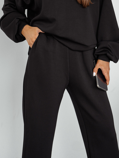 Női két darabos szett kapucnival fekete Bolf 525