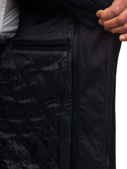 Téli fekete férfi kabát a Bolf tól 1808