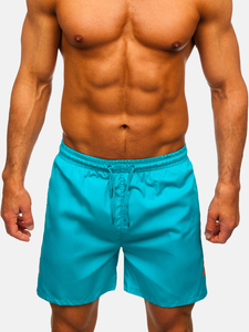 Kék rövid férfi fürdőnadrág Bolf QD29