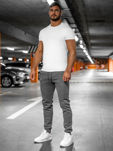 Férfi jogger nadrág grafit színben Bolf XW01-A