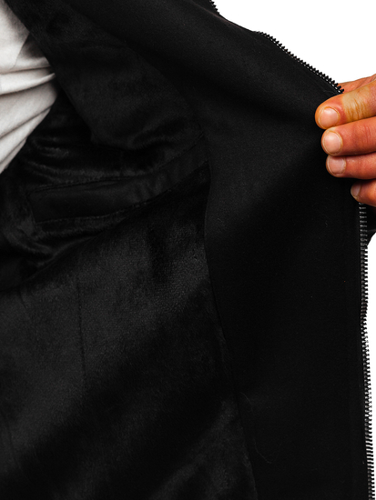 Átmeneti férfi motorosdzseki fekete színben Bolf 79M15501