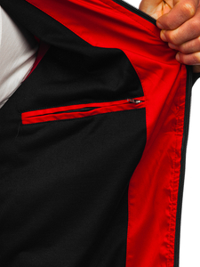 Átmeneti férfi dzseki piros színben Bolf 6782