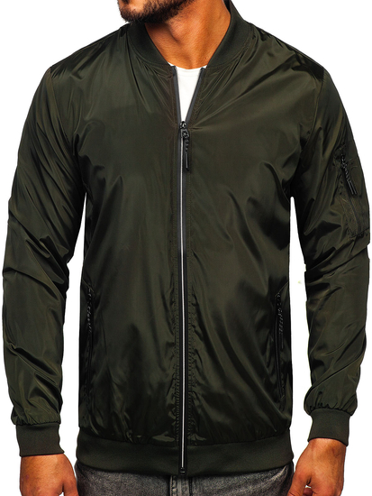 Átmeneti férfi dzseki khaki színben Bolf W3908