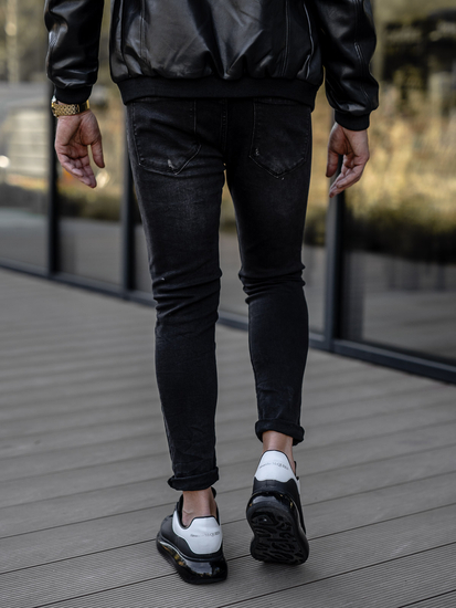 Férfi regular fit farmernadrág fekete színben Bolf TF098