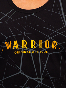 Mintás fekete színű boksz tank-top Bolf 14845