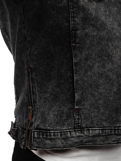 Férfi farmerdzseki fekete színben Bolf RC61125W1