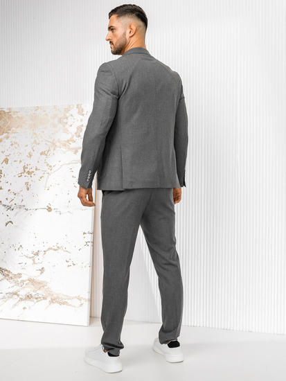 Szürke casual férfi öltöny Bolf 09