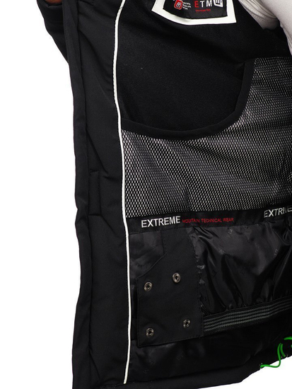 Férfi téli sídzseki fekete-zöld Bolf 1910