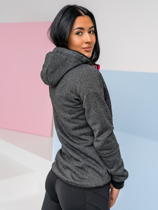 Átmeneti női sportdzseki fekete Bolf KSW4002