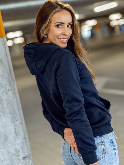 Sárga kenguruzsebes női pulcsi Bolf W02B