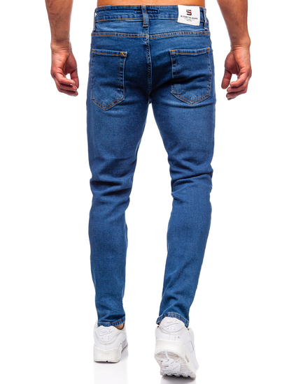 Sötétkék férfi slim fit farmer Bolf 6482