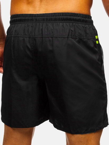 Fekete rövid férfi fürdőnadrág Bolf QD32