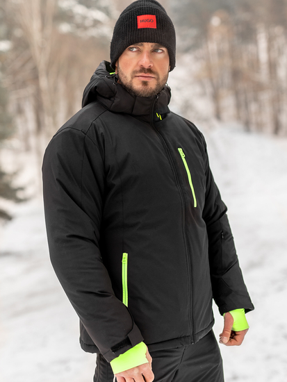Téli férfi sportdzseki fekete színben Bolf HH011