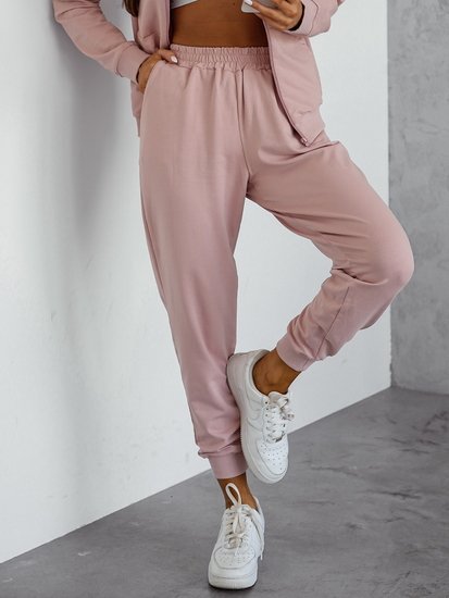 Női két darabos szett kapucnival púder Bolf 821110