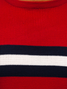 Piros férfi pulóver Bolf H2113