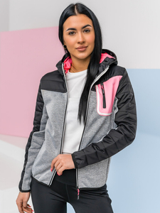 Átmeneti női sportdzseki fekete Bolf KSW4006