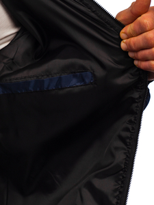 Átmeneti férfi sportdzseki gránátkék színben Bolf MY13