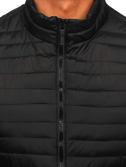 Fekete steppelt férfi mellény Bolf 31M5067