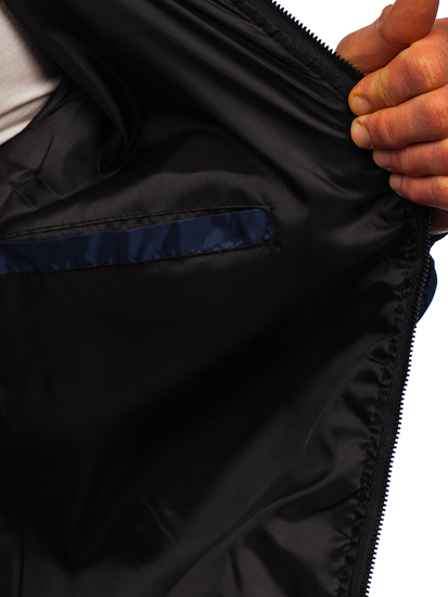 Átmeneti férfi sportdzseki gránátkék színben Bolf MY13