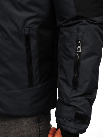 Grafit téli férfi kabát Bolf 91M9902