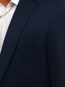Férfi sötétkék blézer elegáns Bolf 1652A
