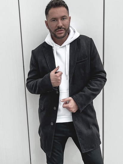 Férfi téli kabát fekete Bolf 1047B