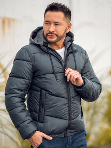 Steppelt téli férfi dzseki grafit Bolf B2906