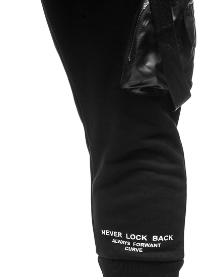 Férfi katonai jogger nadrág fekete színben Bolf 6583