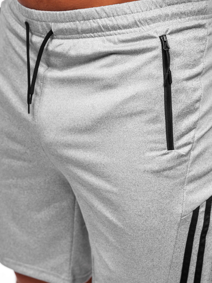 Férfi rövid szabadidőnadrág szürke színben Bolf 68057
