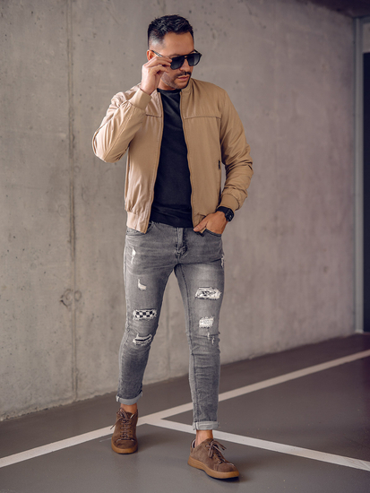 Teve férfi átmeneti bomberdzseki, kétoldalas Bolf 84M3005A