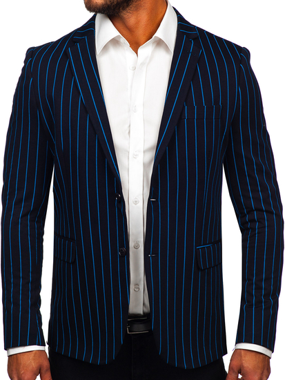 Csikós férfi casual zakó gránátkék-kék színben Bolf 1652