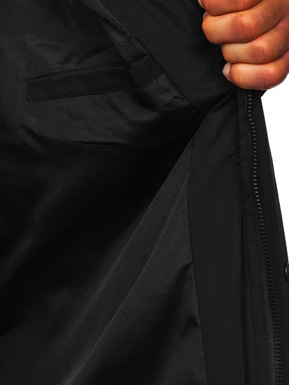 Fekete férfi télikabát Bolf 62M9519