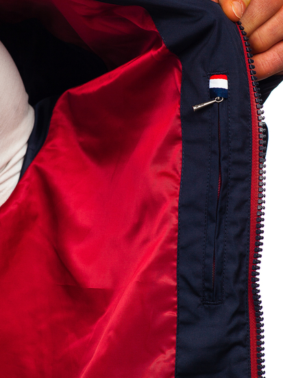 Átmeneti férfi dzseki gránátkék színben Bolf 2060