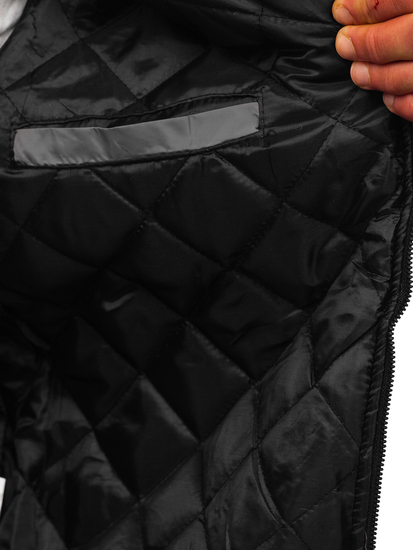 Férfi átmeneti bomber dzseki szürke színben Bolf AK95