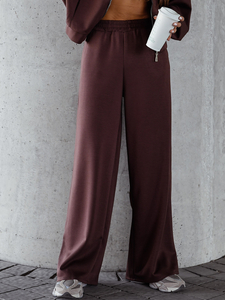 Női két darabos szett cipzárral csokoládé Bolf 821109