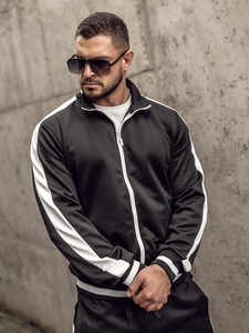 Fekete férfi melegítőszett Bolf 8C99A