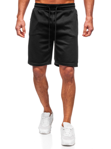 Fekete pamut rövidnadrág férfi Bolf 17K533