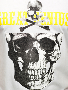 Mintás férfi póló fehér színben Bolf  Y70005