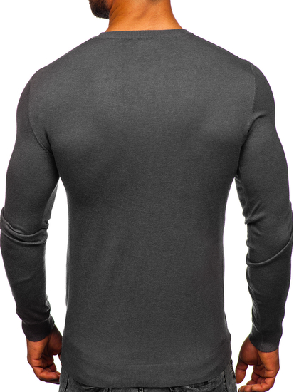 Férfi pulóver antracitszürke színben Bolf MMB602