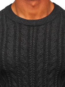 Férfi pulóver grafit színben Bolf MM6010