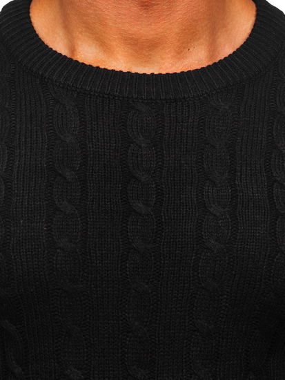 Férfi pulóver fekete színben Bolf MM6021
