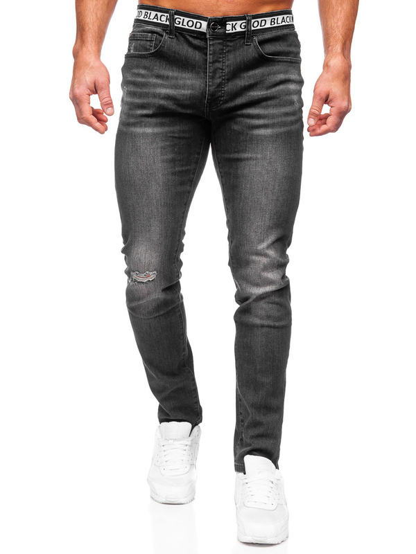 Férfi slim fit farmernadrág fekete színben Bolf MP0083N