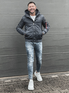 Sötétkék téli férfidzseki Bolf 2120