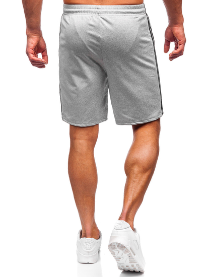 Férfi rövid szabadidőnadrág szürke színben Bolf 68024