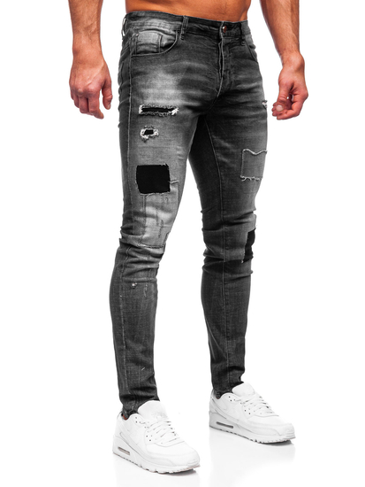 Férfi slim fit farmernadrág grafit színben Bolf MP0031G