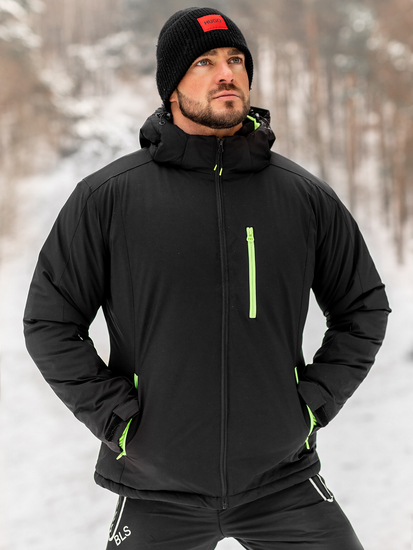 Téli férfi sportdzseki fekete színben Bolf HH011